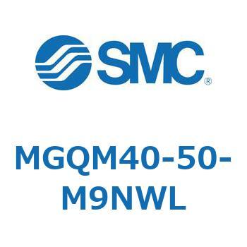 ガイド付薄形シリンダ (MGQM40-5～) SMC