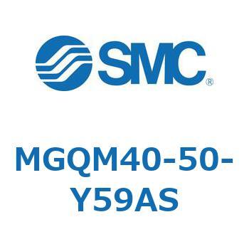 ガイド付薄形シリンダ (MGQM40-5～) SMC