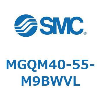 ガイド付薄形シリンダ (MGQM40-5～) SMC