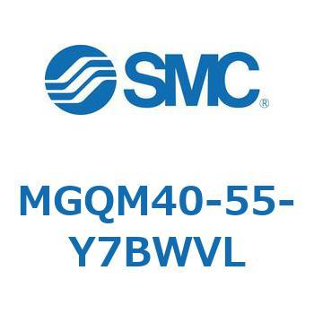 ガイド付薄形シリンダ (MGQM40-5～) SMC