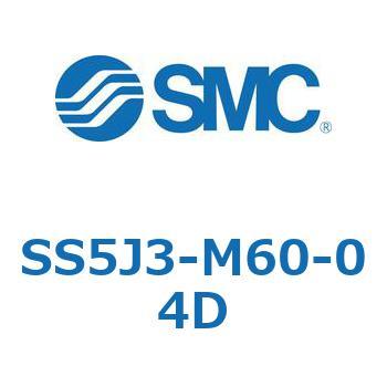 SS5J3-M60-04D 4ポートソレノイドバルブ カセットタイプマニホールド SMC 27582353
