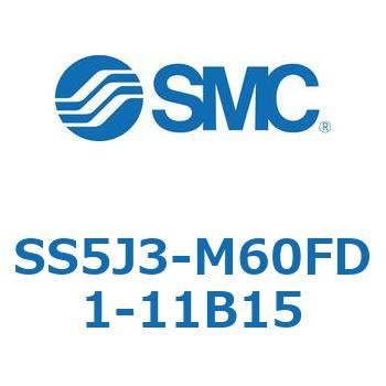 SS5J3-M60FD1-11B15 4ポートソレノイドバルブ カセットタイプマニホールド SMC 27582563