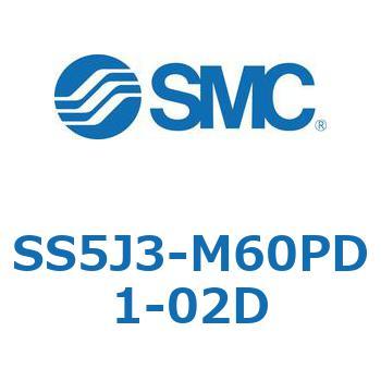 SS5J3-M60PD1-02D 4�|�[�g�\���m�C�h�o���u �J�Z�b�g�^�C�v�}�j�z�[���h SMC 27582694