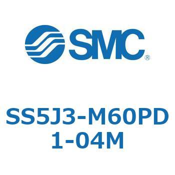 SS5J3-M60PD1-04M 4�|�[�g�\���m�C�h�o���u �J�Z�b�g�^�C�v�}�j�z�[���h SMC 27582791
