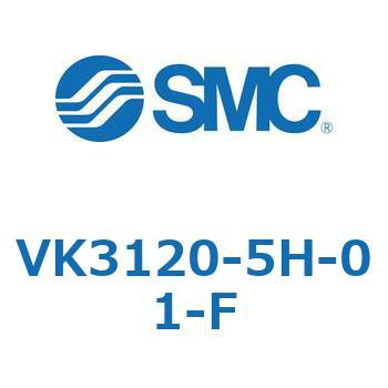 5ポートソレノイドバルブ直動ポペットタイプ弾性体シール VK3120 SMC