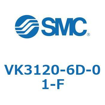 5ポートソレノイドバルブ直動ポペットタイプ弾性体シール VK3120 SMC