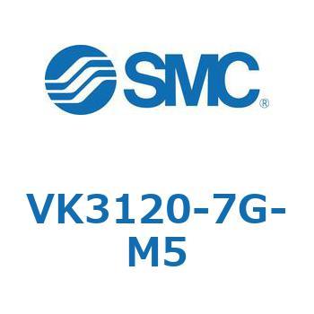5ポートソレノイドバルブ直動ポペットタイプ弾性体シール VK3120 SMC
