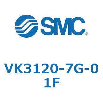 5ポートソレノイドバルブ直動ポペットタイプ弾性体シール VK3120 SMC