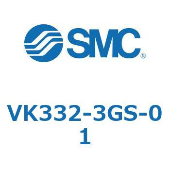 3ポートソレノイドバルブ直動ポペットタイプ弾性体シール SMC
