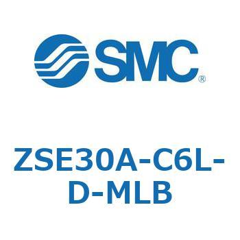 ZSE30A-C6L-D-MLB 2色表示式高精度デジタル圧力スイッチ(真空圧用