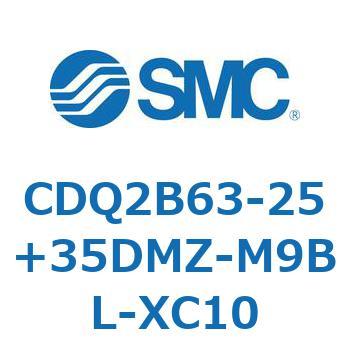 CD Series(CDQ2B63-25+35DMZ) SMC コンパクトエアシリンダ 【通販