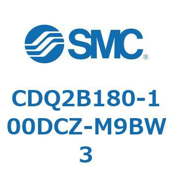 CDQ2B180-100DCZ-M9BW3 薄形シリンダ CQ2シリーズ(CDQ2B180～) SMC 複動片ロッド シリンダストローク100mm