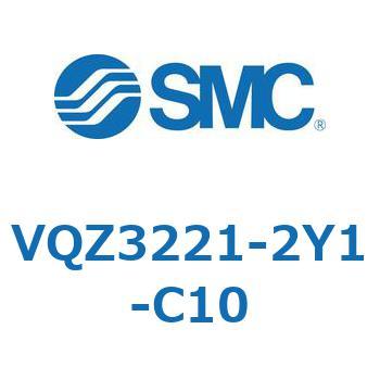 VQZ3221-2Y1-C10 5ポートソレノイドバルブ (VQZ3221～) SMC 空気用 2位置ダブル DIN形ターミナル 管接続口径Φ10用ワンタッチ管継手