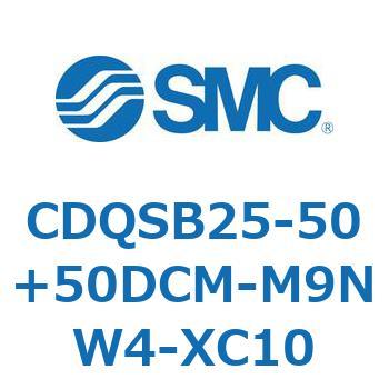 Smqcd CD Series(CDQSB25-50+50DCM) SMC コンパクトエアシリンダ 【通販モノタロウ】