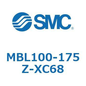 MBL100-175Z-XC68 MB Series(MBL100) SMC 複動片ロッド エアクッション シリンダストローク175mm