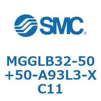 MGGLB32-50+50-A93L3-XC11 MG Series(MGGLB32-50+50) SMC 複動片ロッド