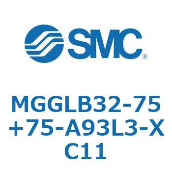 MGGLB32-75+75-A93L3-XC11 MG Series(MGGLB32-75+75) SMC 複動片ロッド