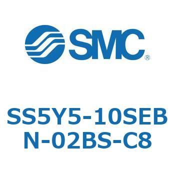 SS5Y5-10SEBN-02BS-C8-NA S Series(SS5Y5-10SEBN) SMC ポート管接続口径(C8) Φ8ワンタッチ管継手