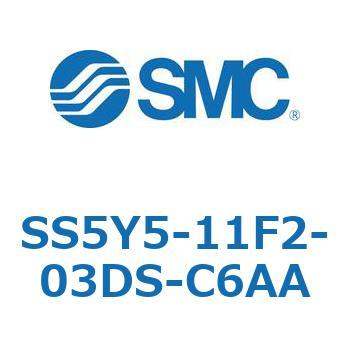 SS5Y5-11F2-03DS-C6AA-NA S Series(SS5Y5-11F2) SMC ポート管接続口径(C6) Φ6ワンタッチ管継手