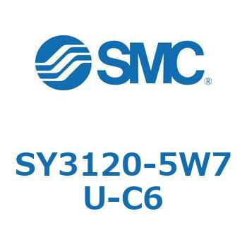 SY3120-5W7U-C6 S Series(SY3120-5W7U) SMC 空気用 2位置シングル 管接続口径Φ6ワンタッチ管継手