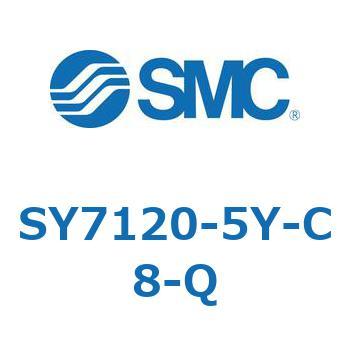 SY7120-5Y-C8-Q S Series(SY7120-5Y) SMC DIN形ターミナル 空気用 2位置シングル 管接続口径(C8) Φ8用ワンタッチ継手