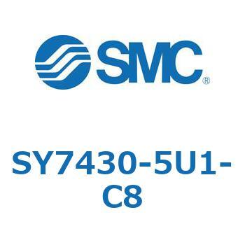 SY7430-5U1-C8-NA S Series(SY7430) SMC 5ポート 空気用 3位置エキゾーストセンタ