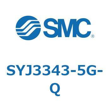 SYJ3343-5G-Q S Series(SYJ3343) SMC 5ポート 空気用 3位置クローズドセンタ グロメット/リード線長さ300mm