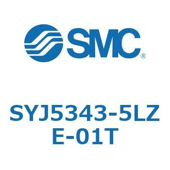 SYJ5343-5LZE-01T S Series(SYJ5343) SMC 空気用 L形プラグコネクタ 3位置クローズドセンタ 管接続口径1/8サブプレート付