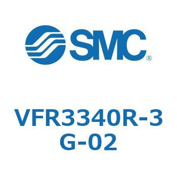 VFR3340R-3G-02 V Series(VFR3340R) SMC 5ポート 空気用 3位置クローズドセンタ グロメット 管接続口径1/4