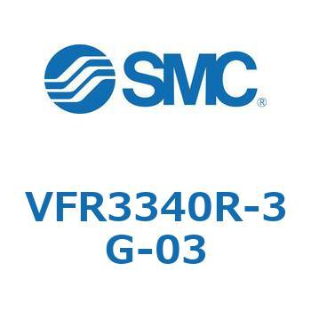 VFR3340R-3G-03 V Series(VFR3340R) SMC 5ポート 空気用 3位置クローズドセンタ グロメット 管接続口径3/8