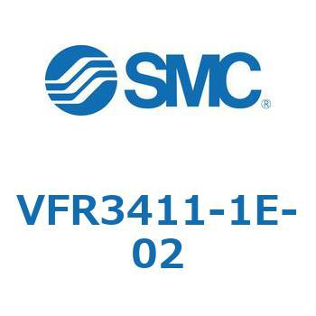 VFR3411-1E-02 V Series(VFR3411) SMC 5ポート 空気用 3位置エキゾーストセンタ グロメットターミナル 管接続口径1/4