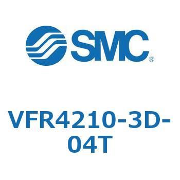 VFR4210-3D-04T V Series(VFR4210) SMC 5ポート 空気用 2位置ダブル DIN形ターミナル 管接続口径1/2 19,980円
