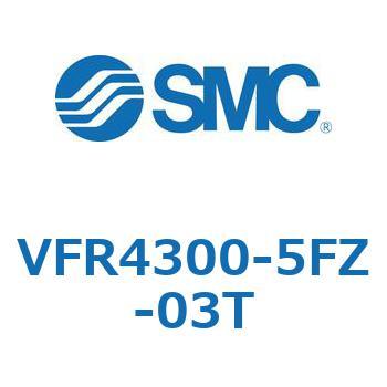 VFR4300-5FZ-03T V Series(VFR4300) SMC 5ポート 空気用 3位置クローズドセンタ 管接続口径3/8