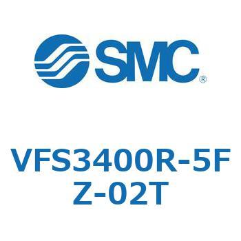 VFS3400R-5FZ-02T V Series(VFS3400R) SMC 5ポート 空気用 3位置エキゾーストセンタ 管接続口径NPTF1/4