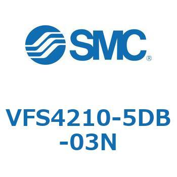 VFS4210-5DB-03N V Series(VFS4210) SMC 5ポート 空気用 2位置ダブル DIN形ターミナル 管接続口径NPT3/8