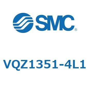 VQZ1351-4L1 V Series(VQZ1351) SMC 空気用 L形プラグコネクタ リード線付 3位置クローズドセンタ