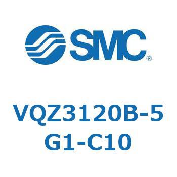VQZ3120B-5G1-C10 V Series(VQZ3120B) SMC 5ポート 空気用 2位置シングル グロメット(DC仕様)