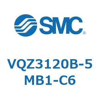 VQZ3120B-5MB1-C6 V Series(VQZ3120B) SMC 5ポート 空気用 2位置シングル