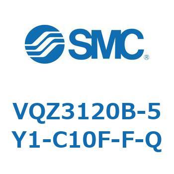 VQZ3120B-5Y1-C10F-F-Q V Series(VQZ3120B) SMC 5ポート 空気用 2位置シングル DINターミナル ブラケット付