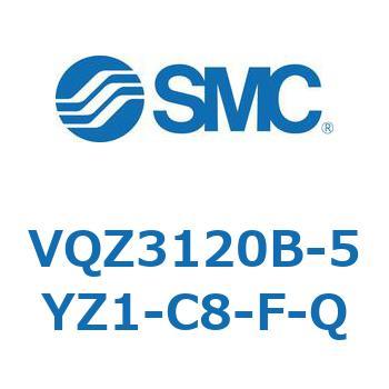 VQZ3120B-5YZ1-C8-F-Q V Series(VQZ3120B) SMC 5ポート 空気用 2位置シングル ブラケット付