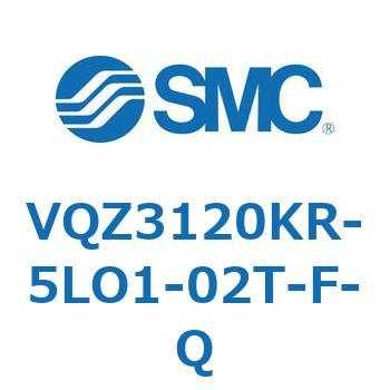 VQZ3120KR-5LO1-02T-F-Q V Series(VQZ3120KR) SMC 5ポート 空気用 2位置シングル ブラケット付