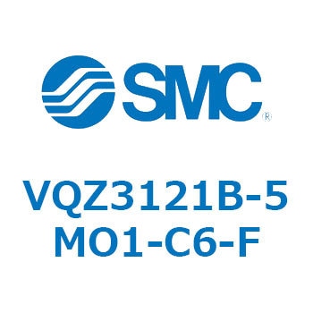 VQZ3121B-5MO1-C6-F V Series(VQZ3121B) SMC 5ポート 空気用 2位置シングル ブラケット付 6,394円
