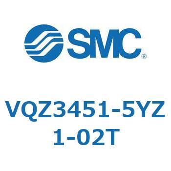 VQZ3451-5YZ1-02T V Series(VQZ3451) SMC 空気用 3位置エキゾーストセンタ 管接続口径1/4