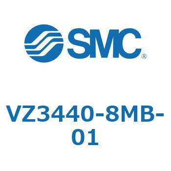 VZ3440-8MB-01 V Series(VZ3440) SMC 5ポート 空気用 3位置エキゾーストセンタ 管接続口径Rc1/8