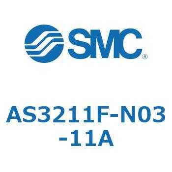 スピードコントローラエルボタイプ AS(AS3211F-～) SMC