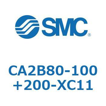 CA2B80-100+200-XC11 標準形エアシリンダ(角形カバー)CA2B8 SMC 50903045