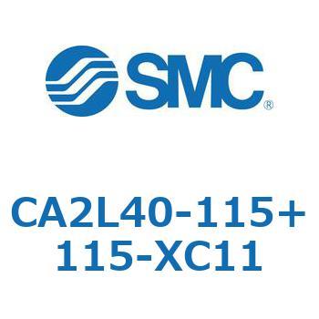 CA2L40-115+115-XC11 エアシリンダ：複動・片ロッド 軸方向フート形 CA2L40 SMC 50925612