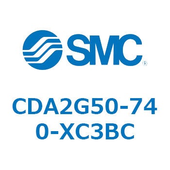 標準形エアシリンダ(角形カバー)ヘッド側フランジ形 CDA2G50 SMC