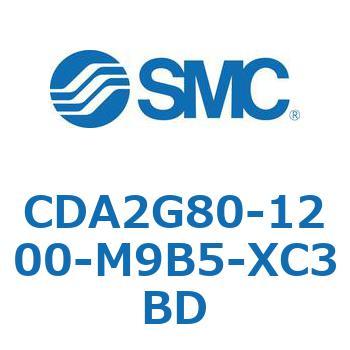 標準形エアシリンダ(角形カバー)ヘッド側フランジ形 CDA2G80 SMC