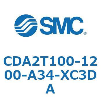 標準形エアシリンダ(角形カバー)センタトラニオン形 CDA2T100-1 - SMC